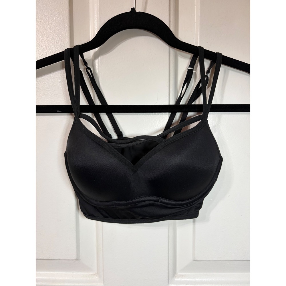 PINK Victoria's Secret | Strappy Cage Bralette | XS || Black|